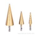 High Quality Step Drill Large Three Pieces Of High Speed Steel Straight In Blister
